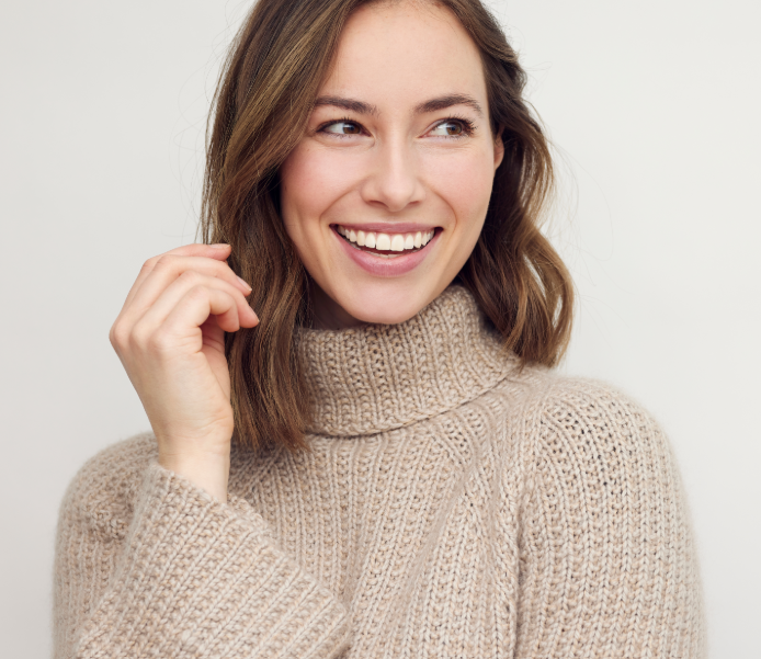 Woman smiling
